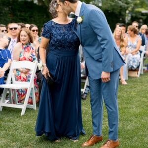 Oleg Cassini Mother of the Bride dress (Navy Blue, 16W)